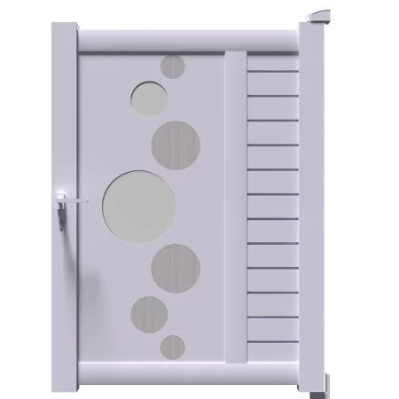 Qu'il est magnifique le portillon aluminium renforcé style moderne VIC