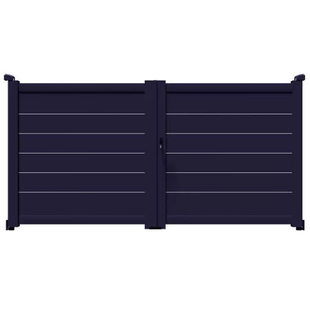 Le meilleur portail battant aluminium 100% recyclable à prix d'usine multi couleurs