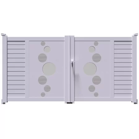 magnifique portail aluminium trés esthétique? regarde ce portail VIC battant à 2 vantaux