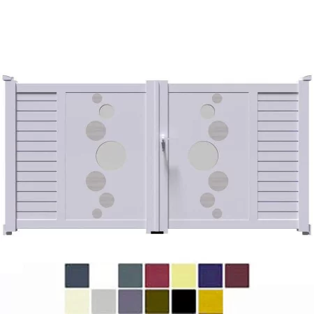 Portai alu battant ultra design au meilleur prix sur mesure portail alu 2 battant