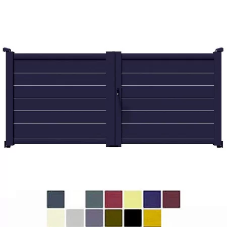 Le meilleur portail battant aluminium 100% recyclable à prix d'usine : portail seul