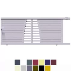 Portail alu coulissant moderne sur mesure meilleur qualité 2