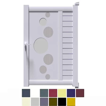 Qu'il est magnifique le portillon aluminium renforcé style moderne VIC à prix intéressant