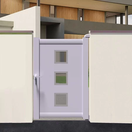 portillon haut de gamme moderne en aluminium