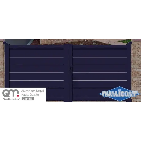 Le meilleur portail battant aluminium 100% recyclable à prix d'usine en détails