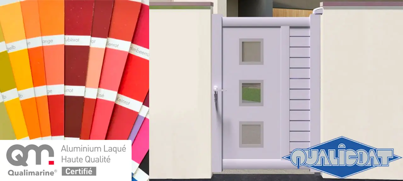 Motif carré : portillon alu direct usine ultra résistant !